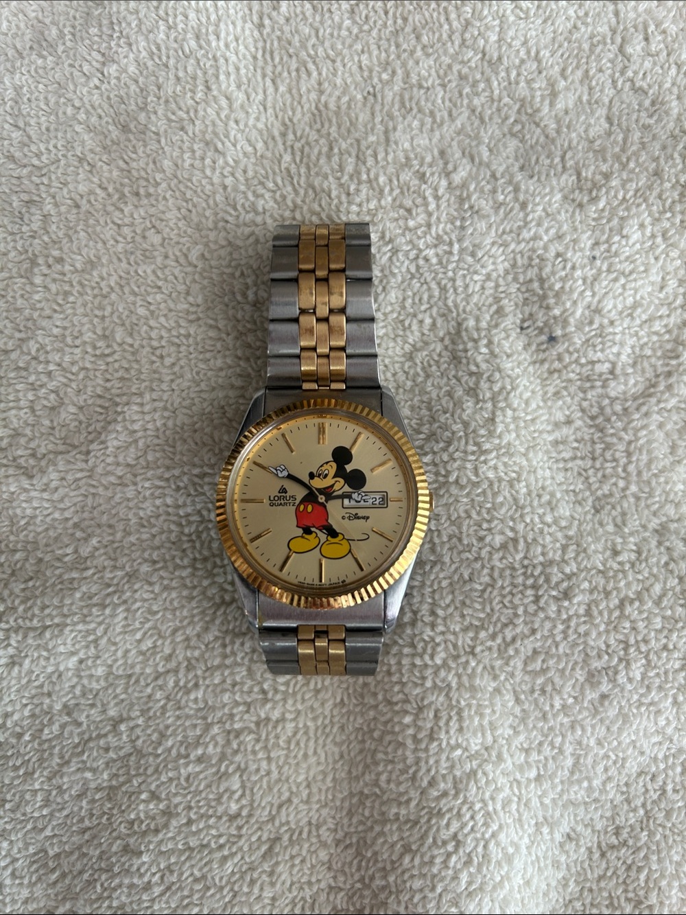 Lorus Disney Mickey Mouse Two-Tone Stainless Steel Watch